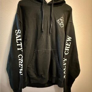 Salty Crew Charcoal Hoodie with White Accents
